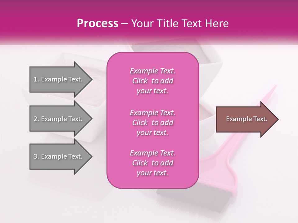 Three Bowls Of Food With A Spoon On A Table PowerPoint Template