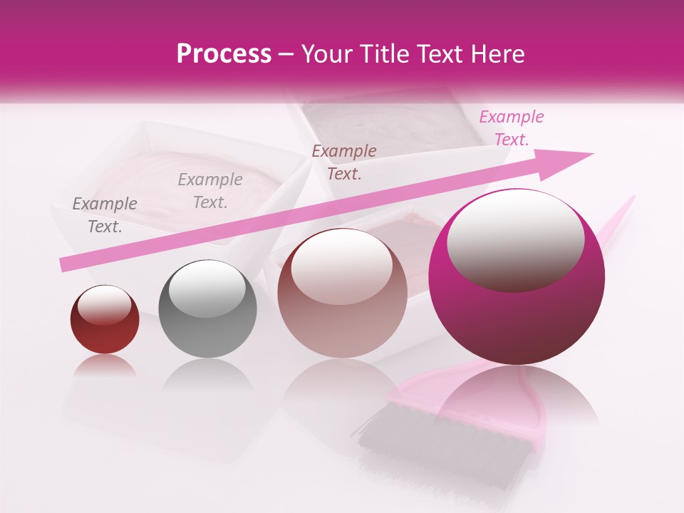 Three Bowls Of Food With A Spoon On A Table PowerPoint Template