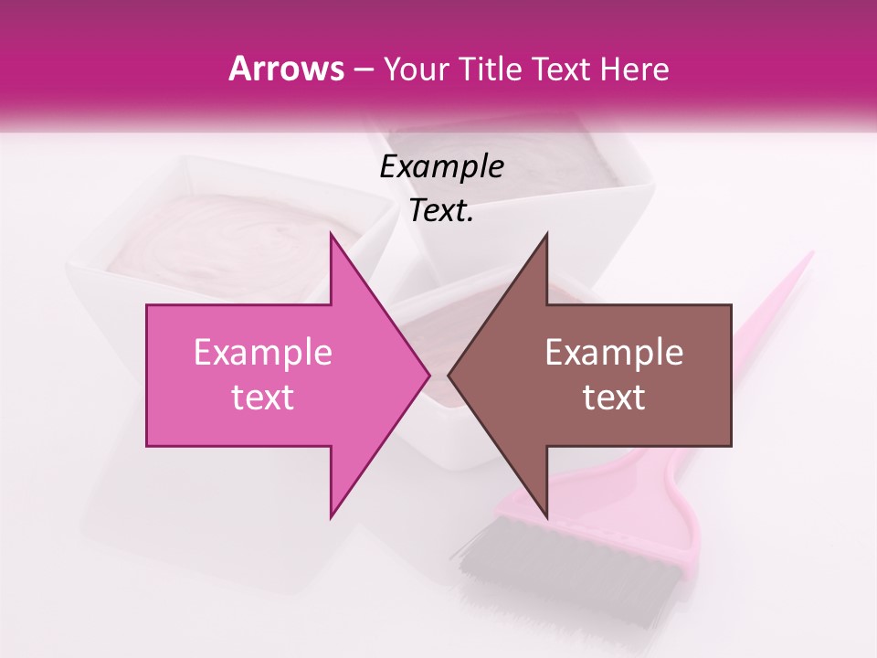 Three Bowls Of Food With A Spoon On A Table PowerPoint Template