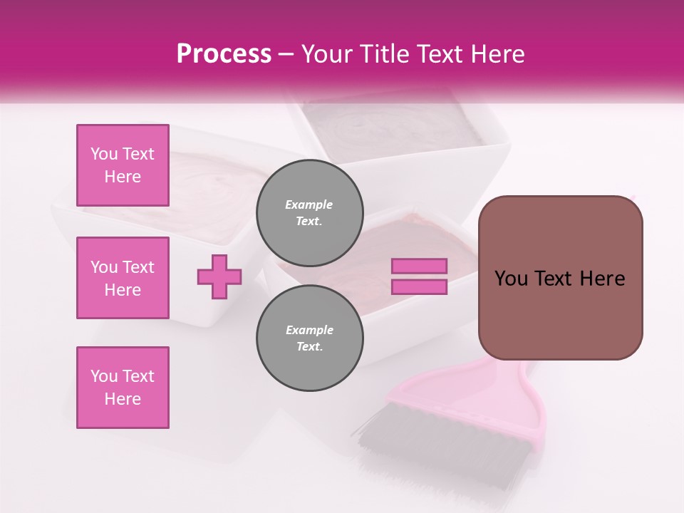 Three Bowls Of Food With A Spoon On A Table PowerPoint Template