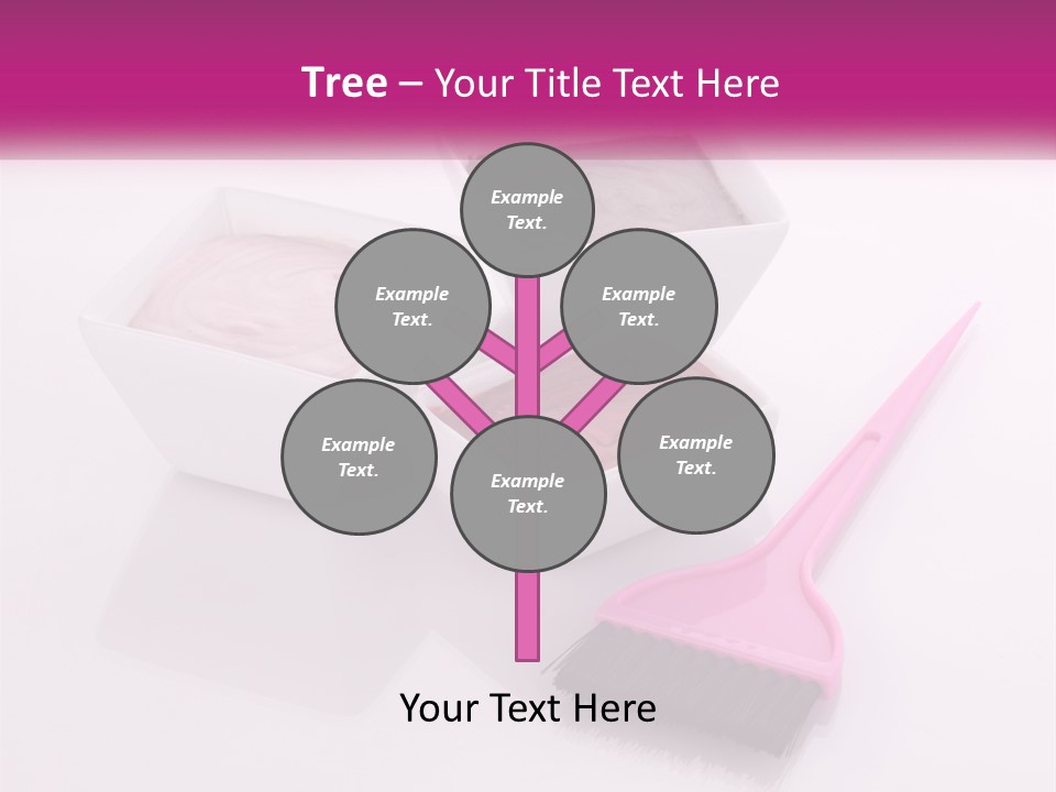 Three Bowls Of Food With A Spoon On A Table PowerPoint Template