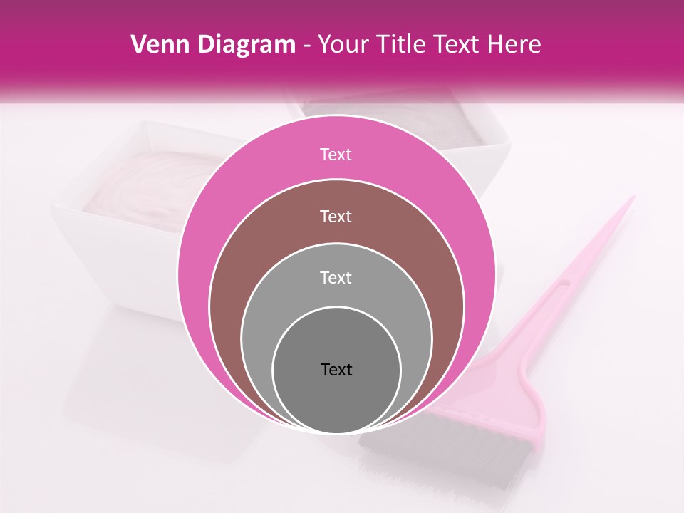 Three Bowls Of Food With A Spoon On A Table PowerPoint Template