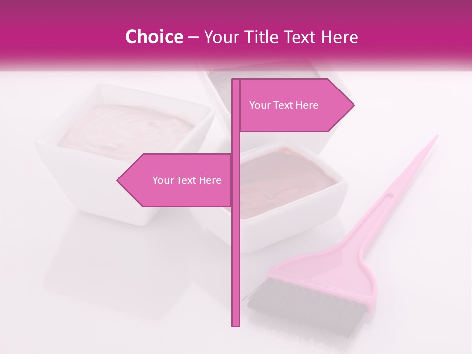 Three Bowls Of Food With A Spoon On A Table PowerPoint Template