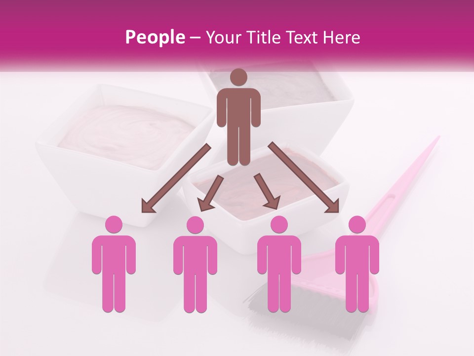 Three Bowls Of Food With A Spoon On A Table PowerPoint Template