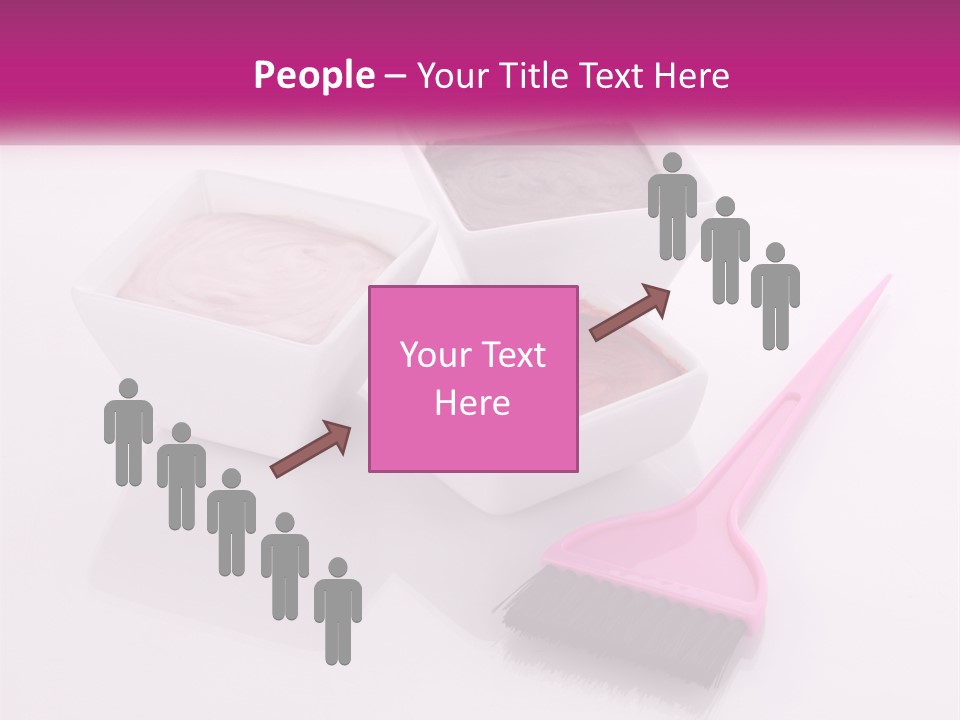 Three Bowls Of Food With A Spoon On A Table PowerPoint Template