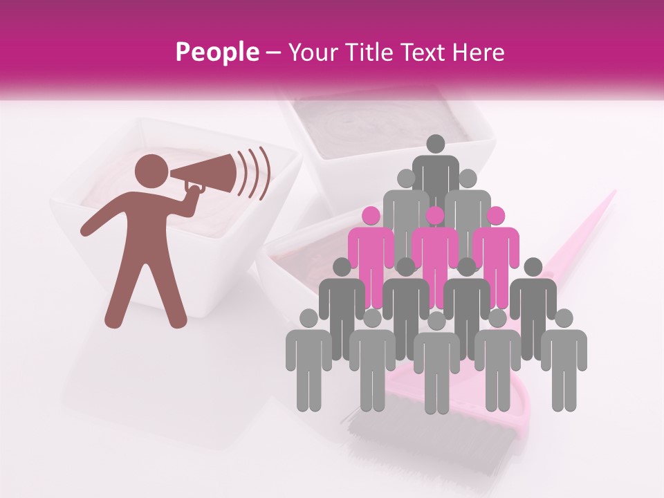 Three Bowls Of Food With A Spoon On A Table PowerPoint Template