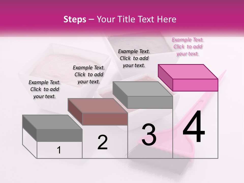 Three Bowls Of Food With A Spoon On A Table PowerPoint Template