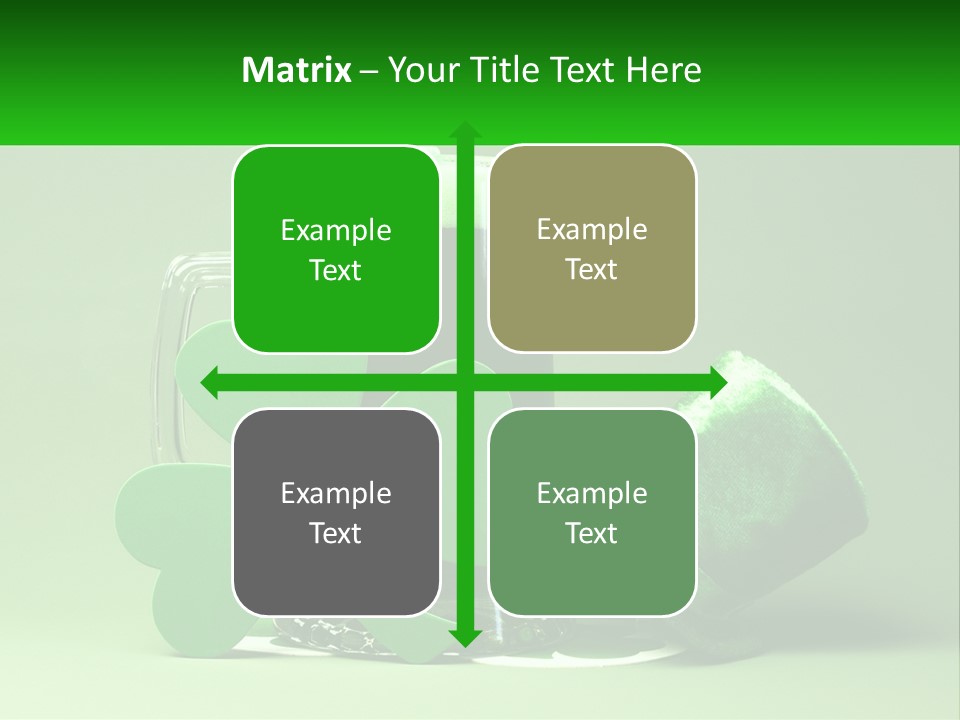 A Glass Of Beer With A Shamrock Next To It PowerPoint Template