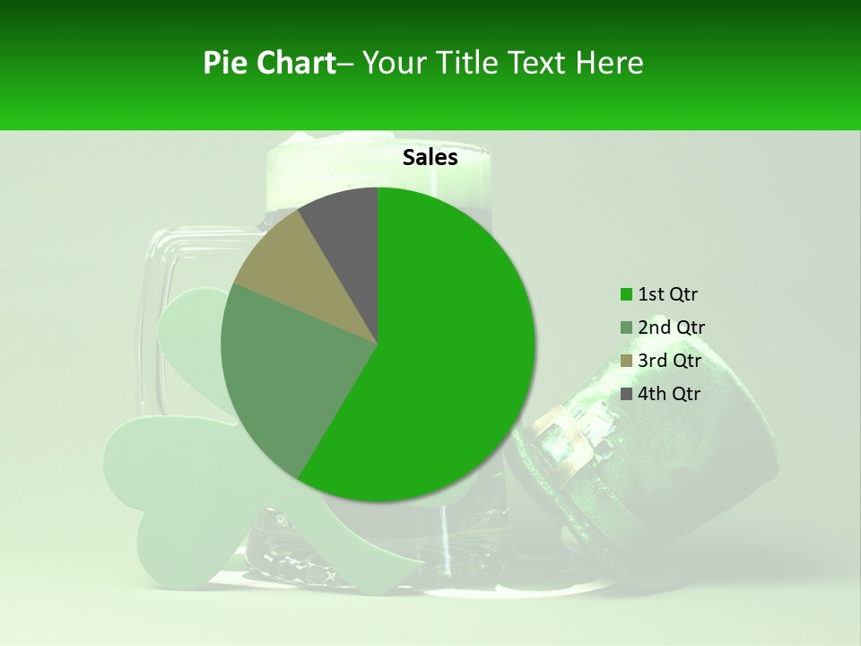 A Glass Of Beer With A Shamrock Next To It PowerPoint Template