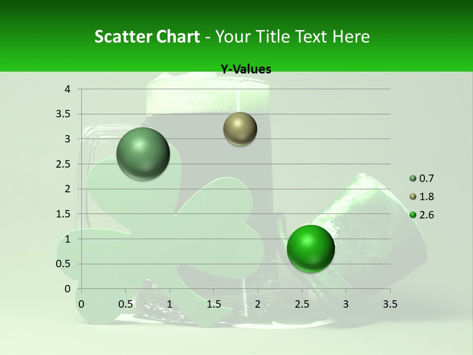 A Glass Of Beer With A Shamrock Next To It PowerPoint Template