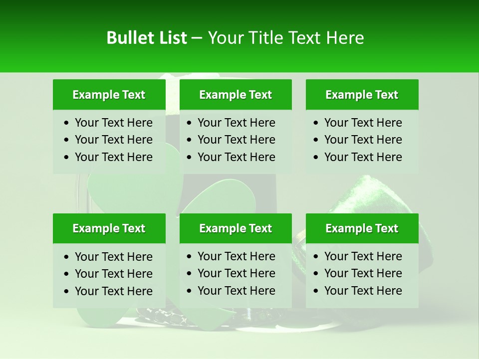 A Glass Of Beer With A Shamrock Next To It PowerPoint Template
