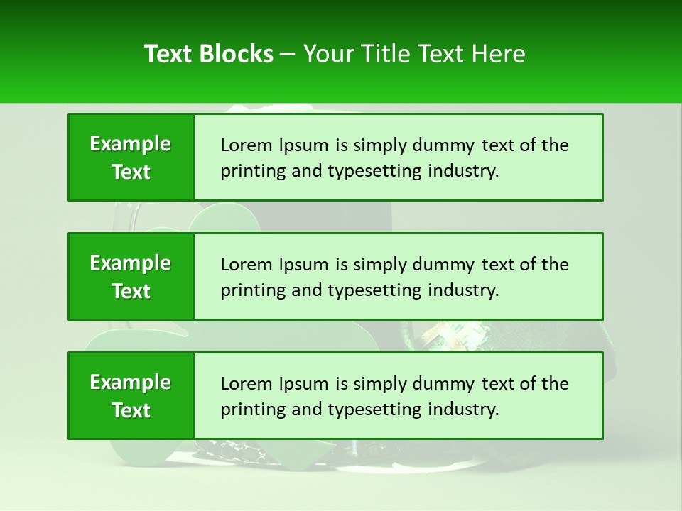 A Glass Of Beer With A Shamrock Next To It PowerPoint Template