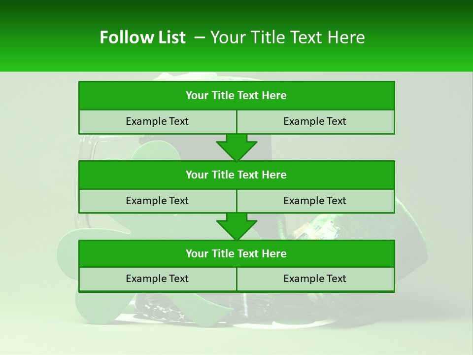 A Glass Of Beer With A Shamrock Next To It PowerPoint Template