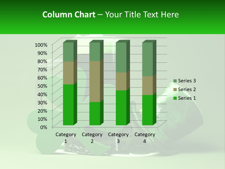 A Glass Of Beer With A Shamrock Next To It PowerPoint Template