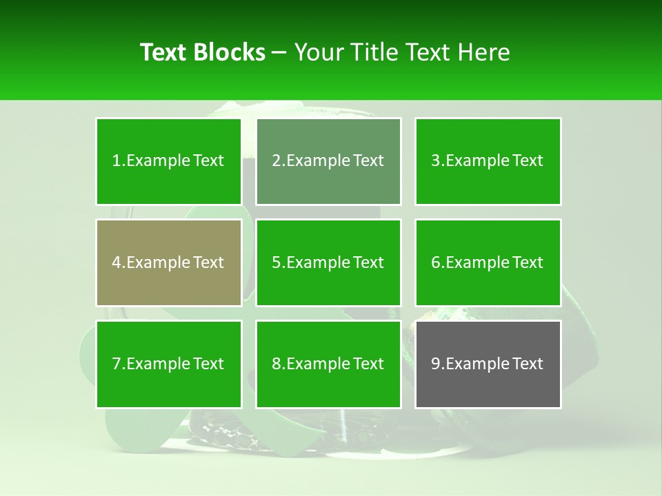 A Glass Of Beer With A Shamrock Next To It PowerPoint Template