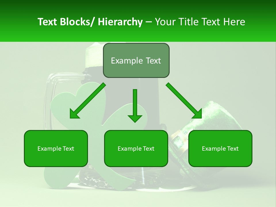 A Glass Of Beer With A Shamrock Next To It PowerPoint Template