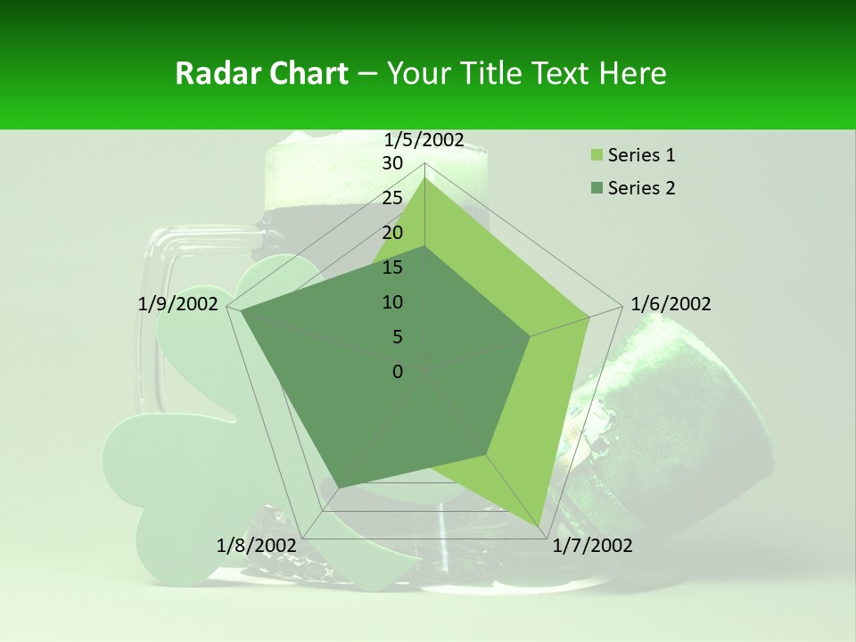 A Glass Of Beer With A Shamrock Next To It PowerPoint Template