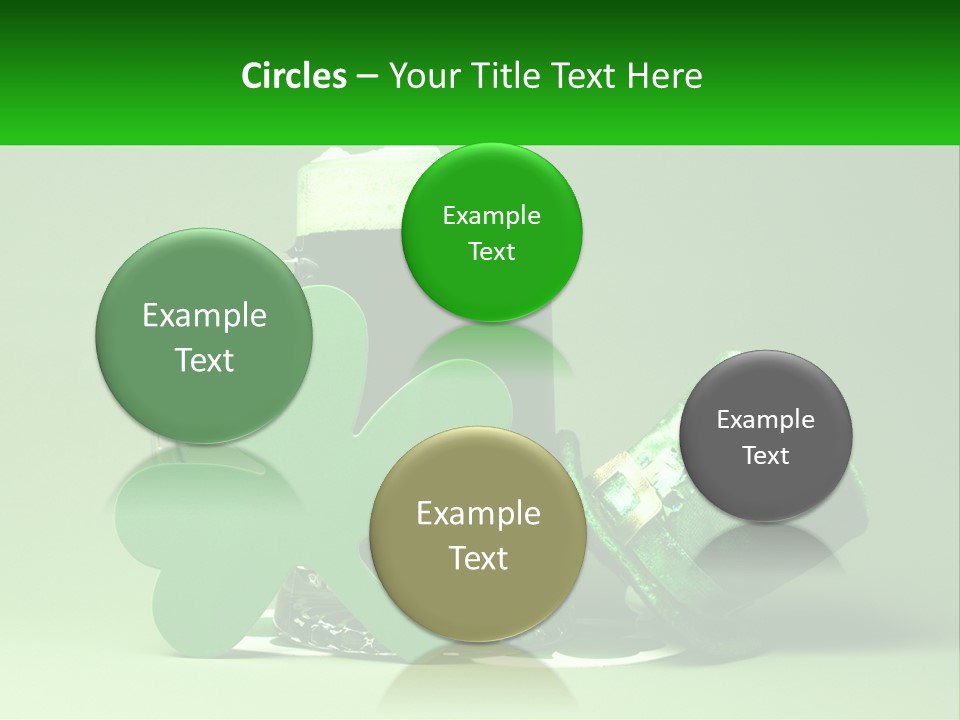 A Glass Of Beer With A Shamrock Next To It PowerPoint Template