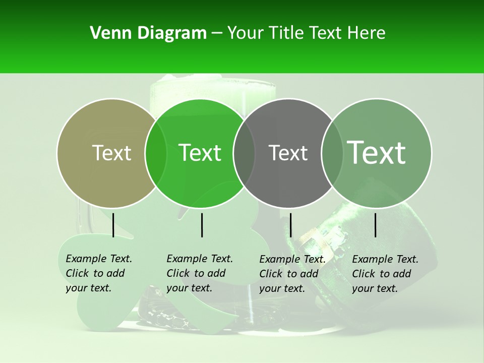 A Glass Of Beer With A Shamrock Next To It PowerPoint Template