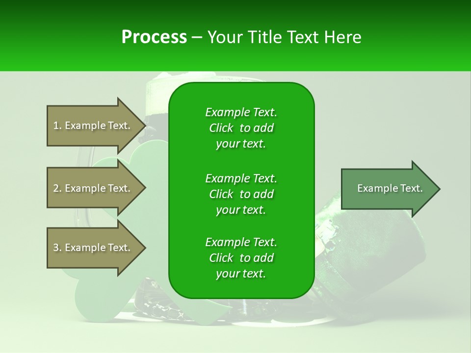 A Glass Of Beer With A Shamrock Next To It PowerPoint Template
