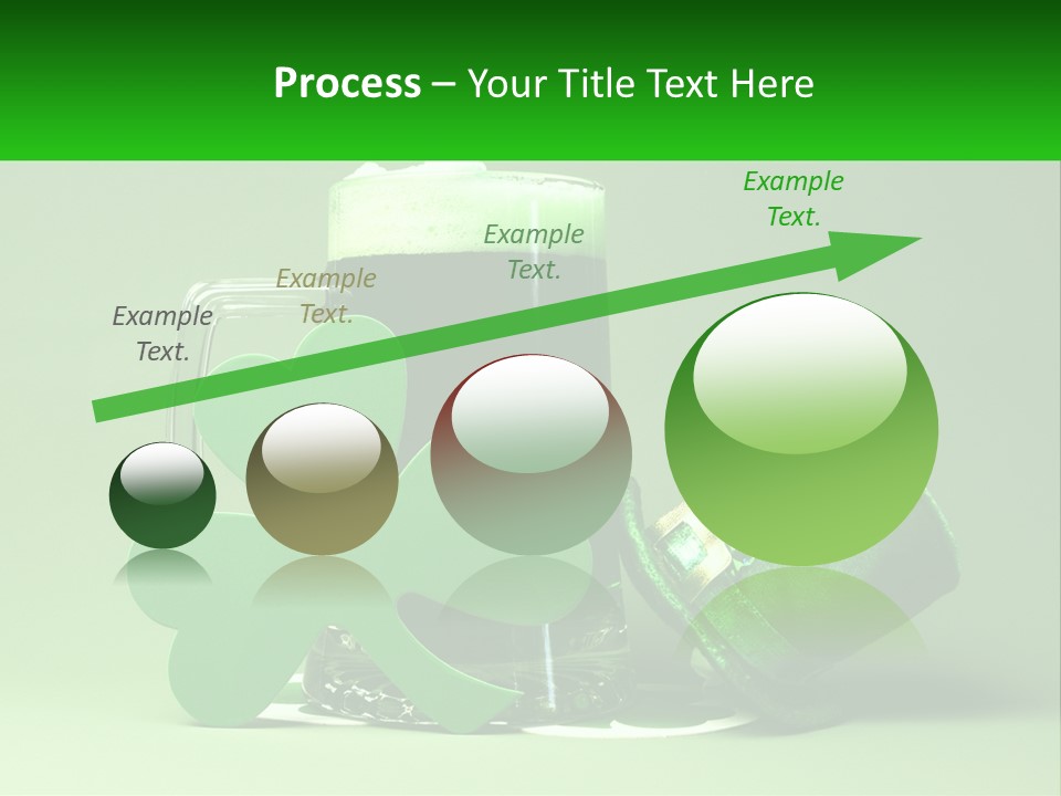 A Glass Of Beer With A Shamrock Next To It PowerPoint Template