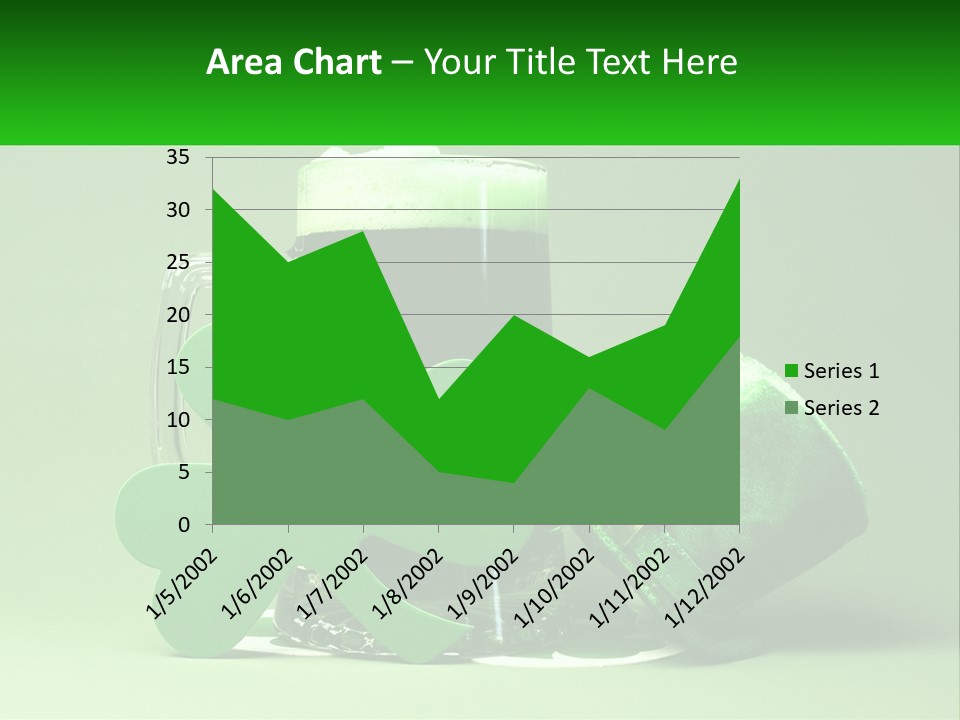 A Glass Of Beer With A Shamrock Next To It PowerPoint Template