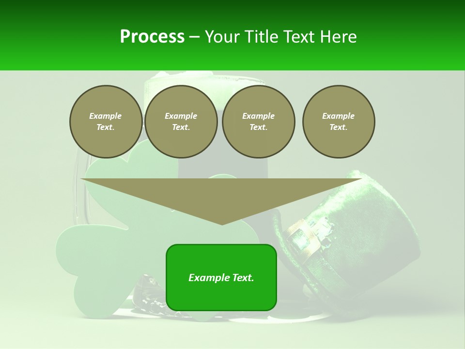 A Glass Of Beer With A Shamrock Next To It PowerPoint Template
