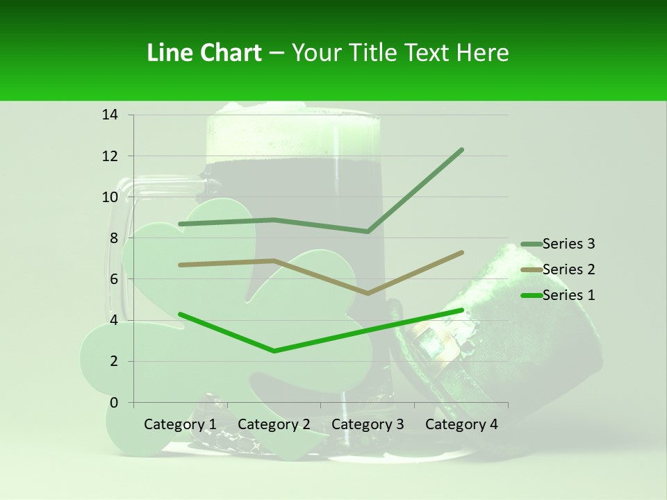 A Glass Of Beer With A Shamrock Next To It PowerPoint Template
