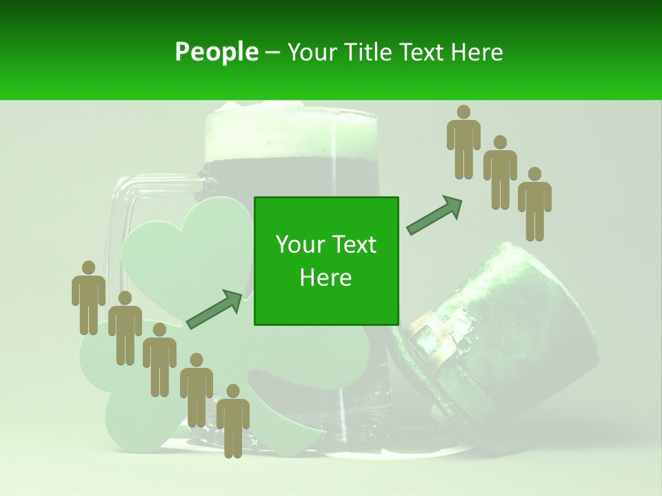 A Glass Of Beer With A Shamrock Next To It PowerPoint Template
