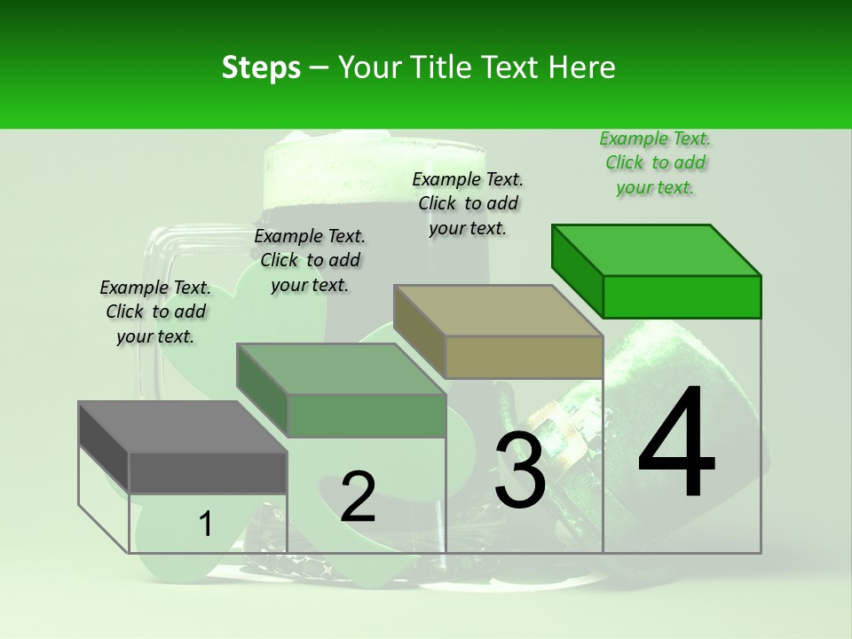 A Glass Of Beer With A Shamrock Next To It PowerPoint Template