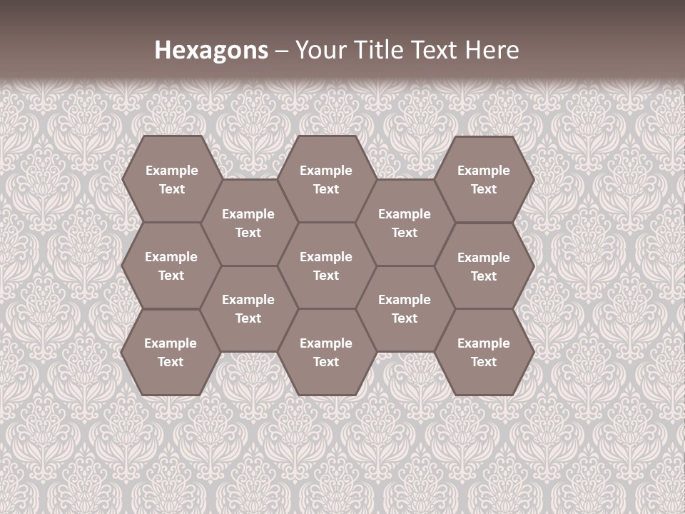 A Brown And Black Pattern On A White Background PowerPoint Template