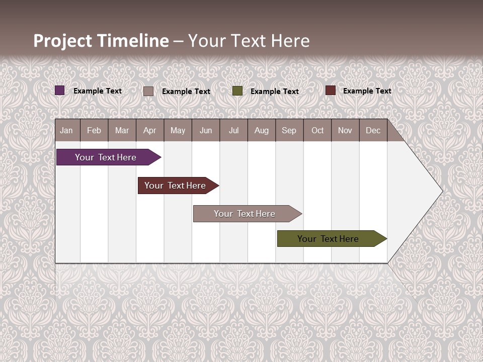 A Brown And Black Pattern On A White Background PowerPoint Template