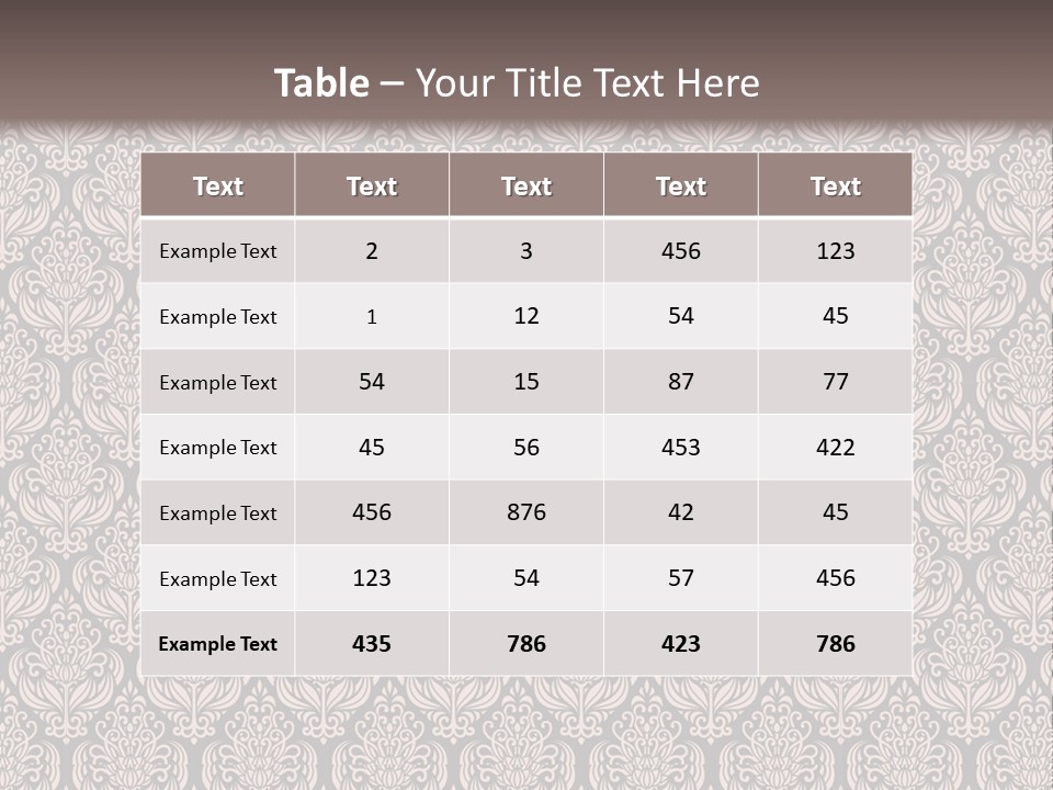 A Brown And Black Pattern On A White Background PowerPoint Template