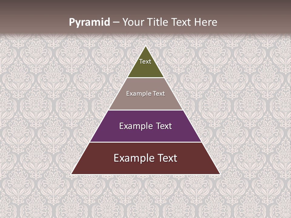 A Brown And Black Pattern On A White Background PowerPoint Template