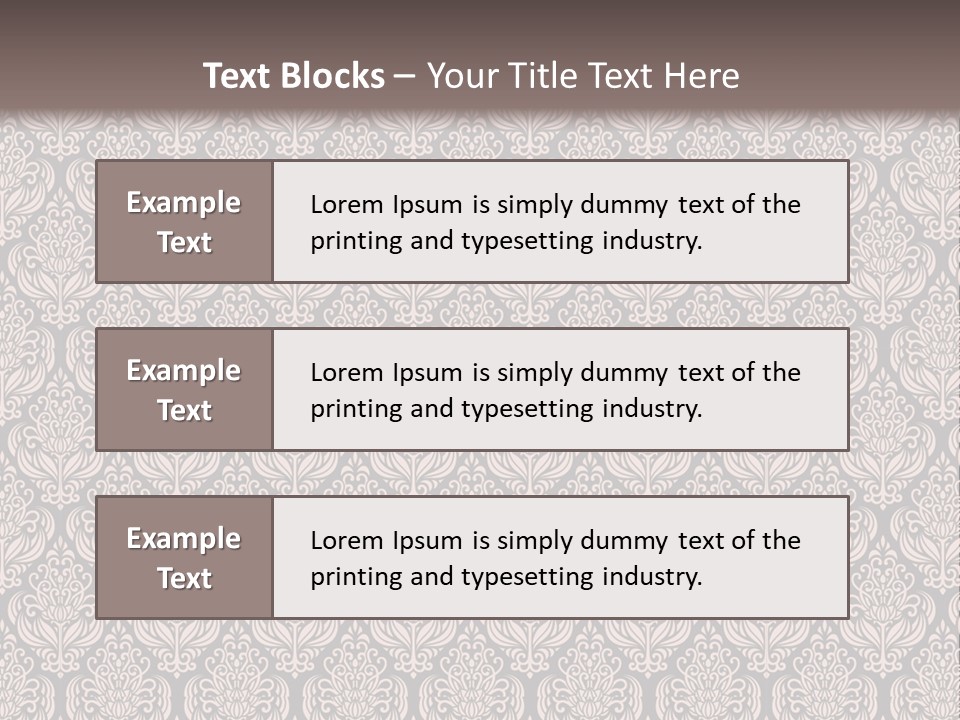 A Brown And Black Pattern On A White Background PowerPoint Template