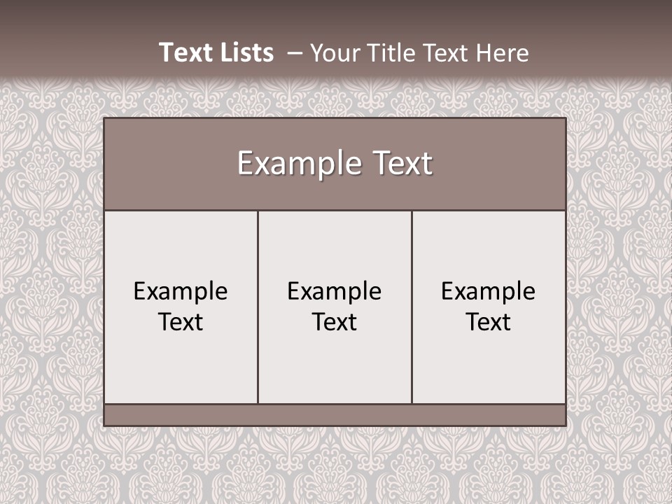 A Brown And Black Pattern On A White Background PowerPoint Template