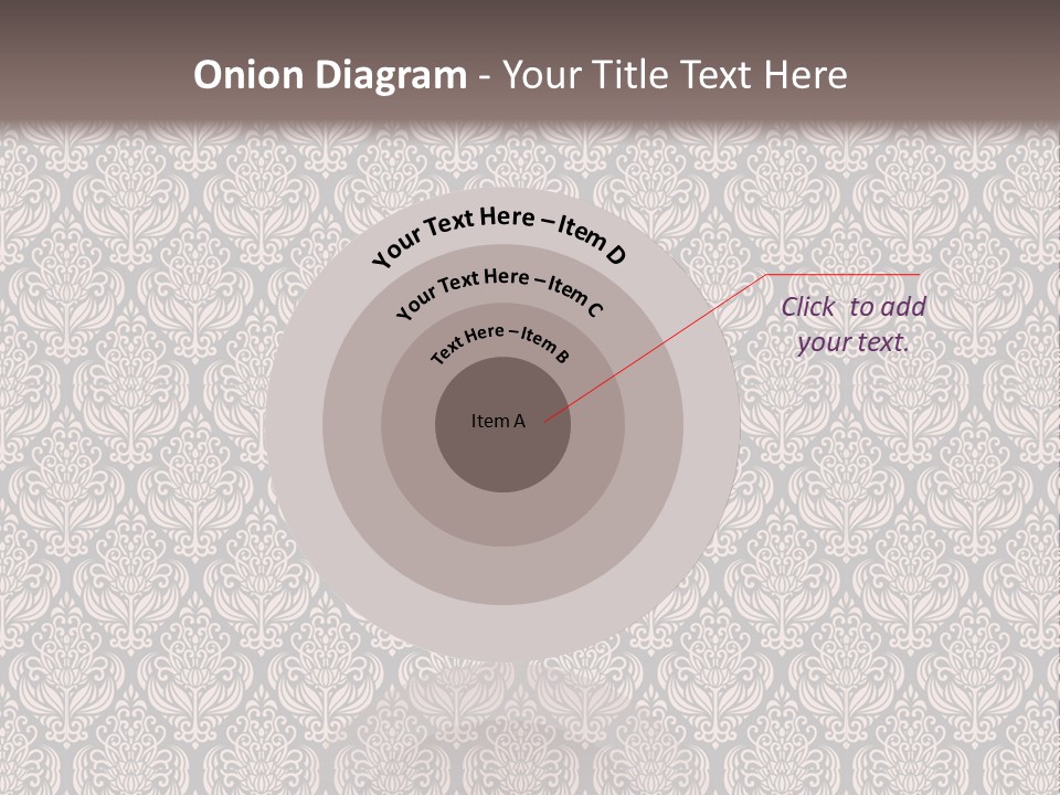 A Brown And Black Pattern On A White Background PowerPoint Template