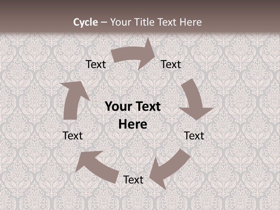A Brown And Black Pattern On A White Background PowerPoint Template