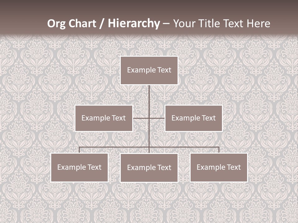 A Brown And Black Pattern On A White Background PowerPoint Template