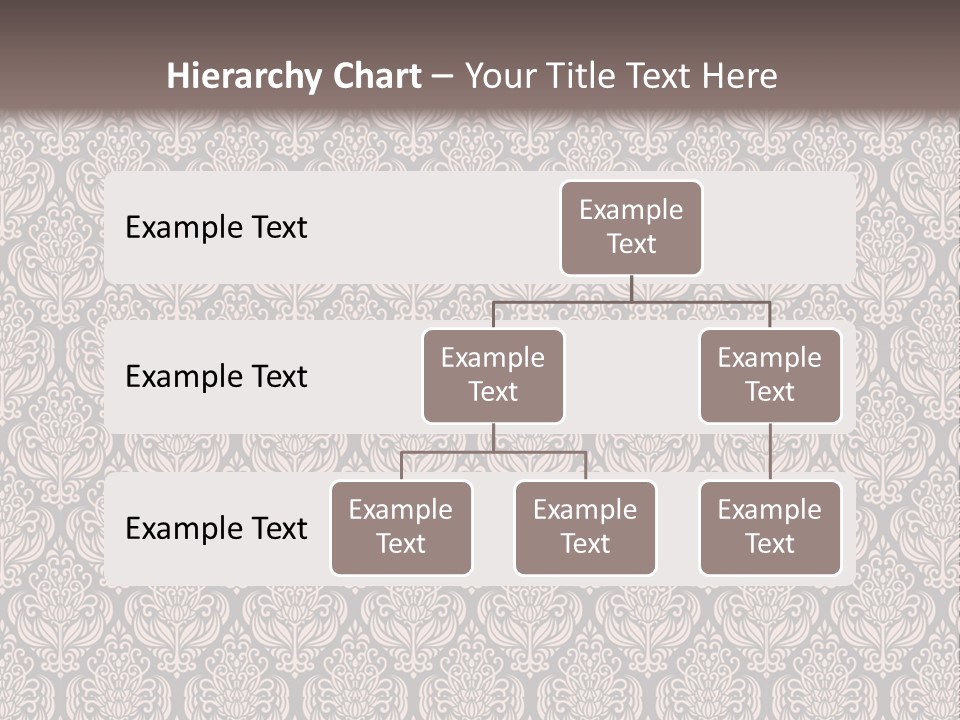 A Brown And Black Pattern On A White Background PowerPoint Template