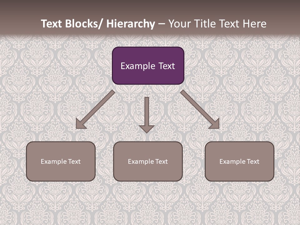 A Brown And Black Pattern On A White Background PowerPoint Template