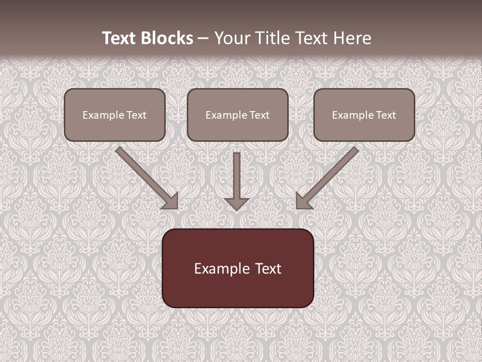 A Brown And Black Pattern On A White Background PowerPoint Template