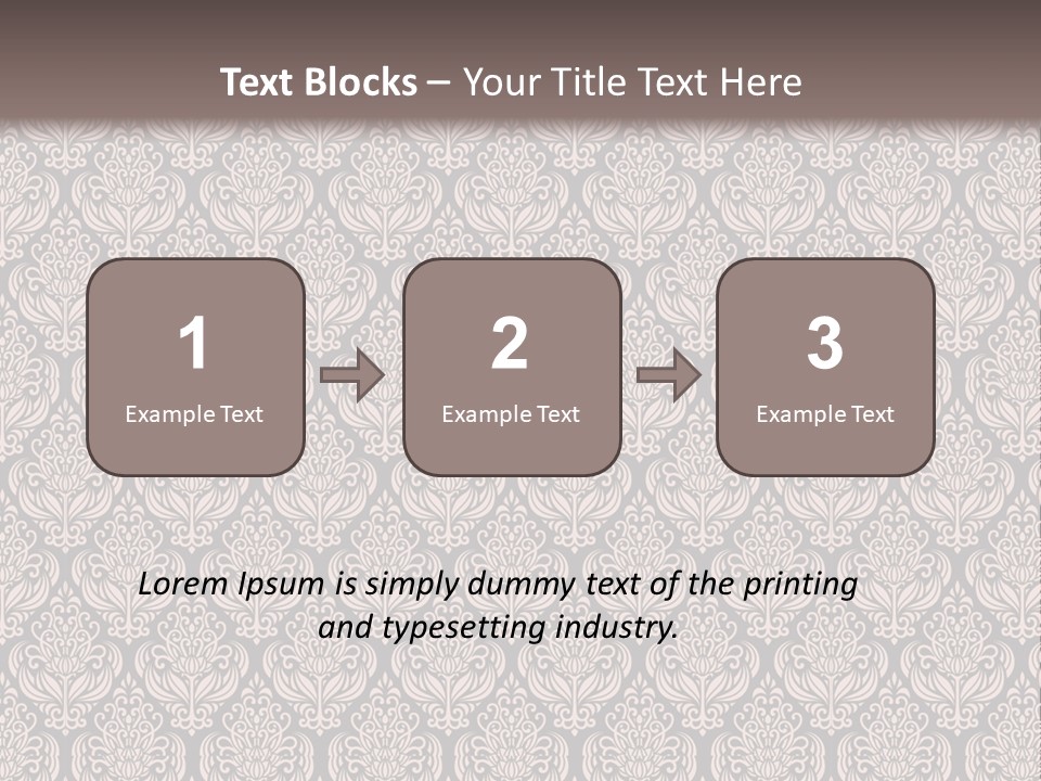 A Brown And Black Pattern On A White Background PowerPoint Template