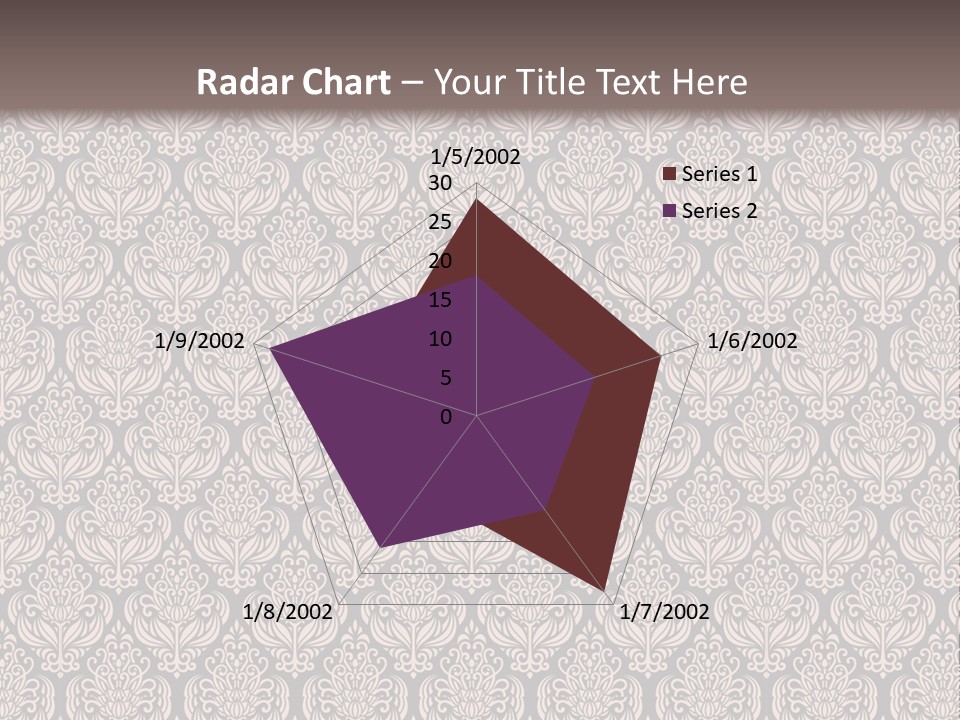 A Brown And Black Pattern On A White Background PowerPoint Template