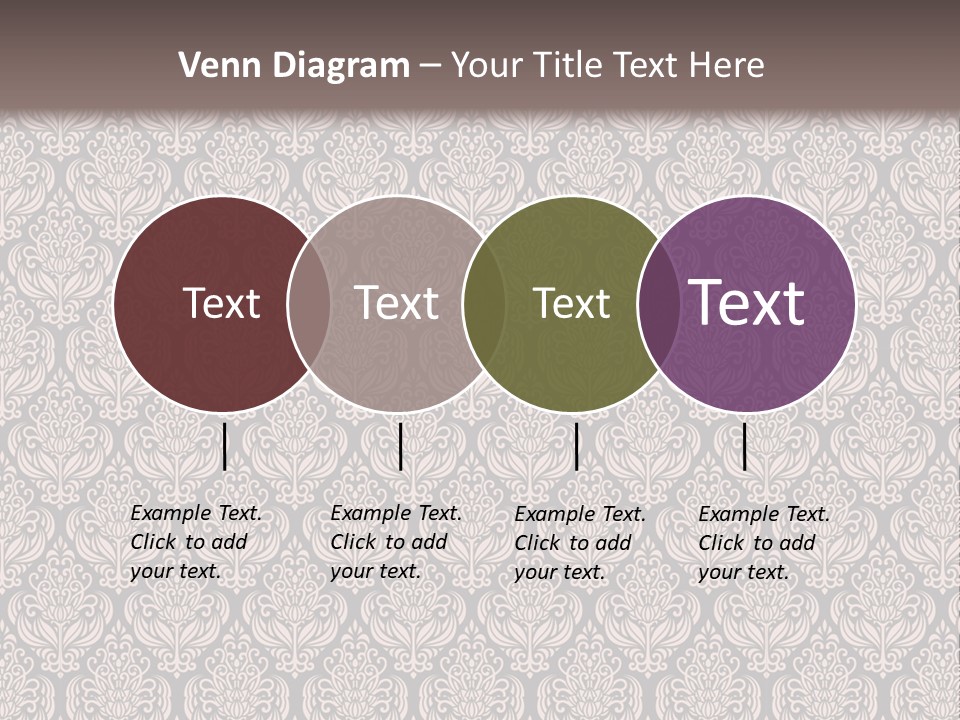 A Brown And Black Pattern On A White Background PowerPoint Template