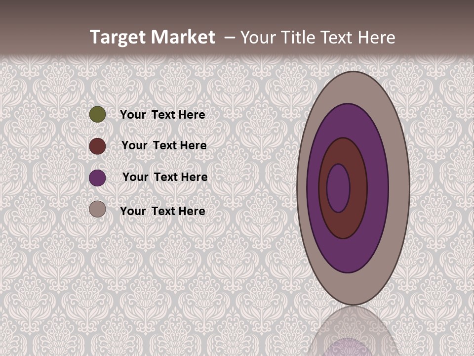 A Brown And Black Pattern On A White Background PowerPoint Template