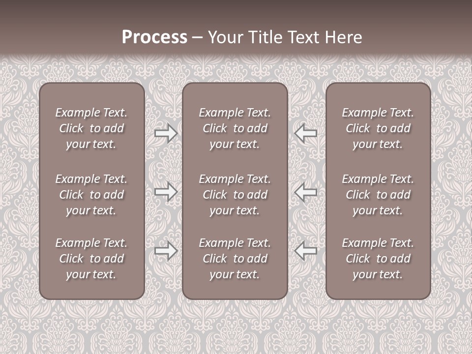 A Brown And Black Pattern On A White Background PowerPoint Template