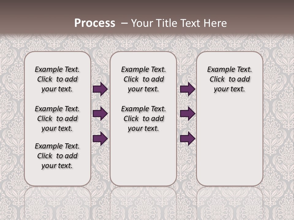 A Brown And Black Pattern On A White Background PowerPoint Template