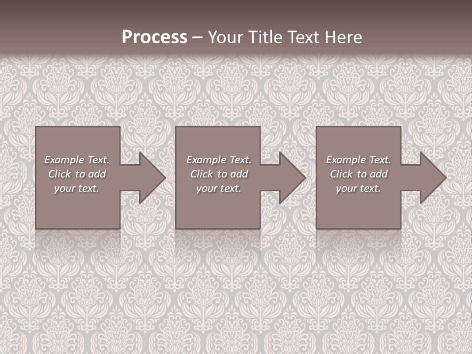 A Brown And Black Pattern On A White Background PowerPoint Template