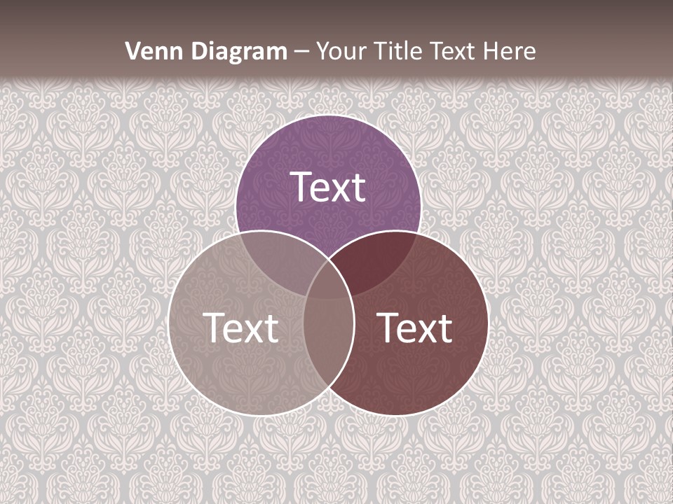 A Brown And Black Pattern On A White Background PowerPoint Template